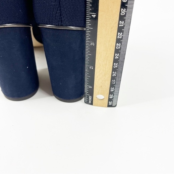 ✅ NWB Nine West Women’s Cartolina Boots Sz 9.5 Navy Blue - Picture 8 of 11